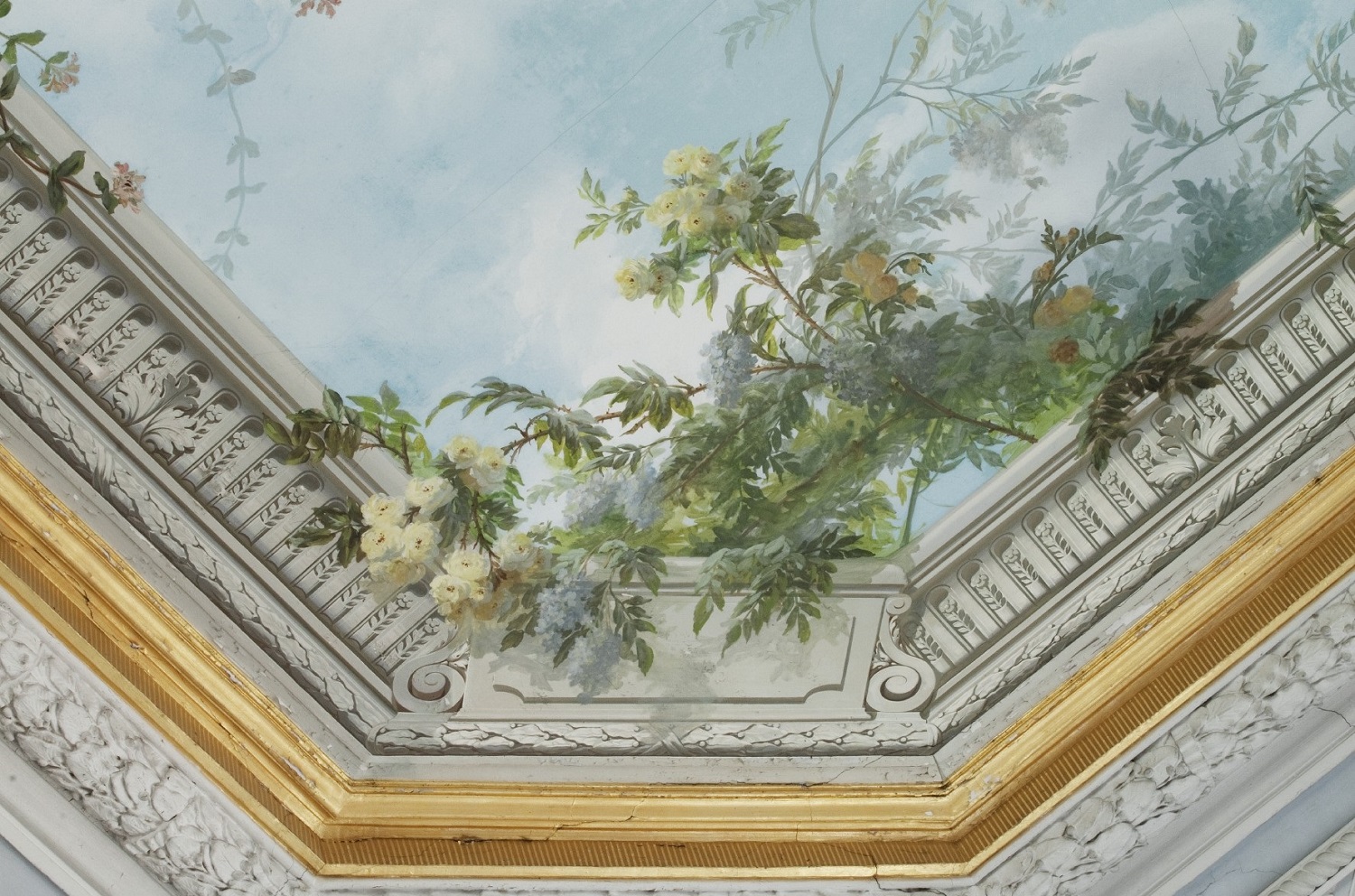 Peinture du château du domaine de Courson